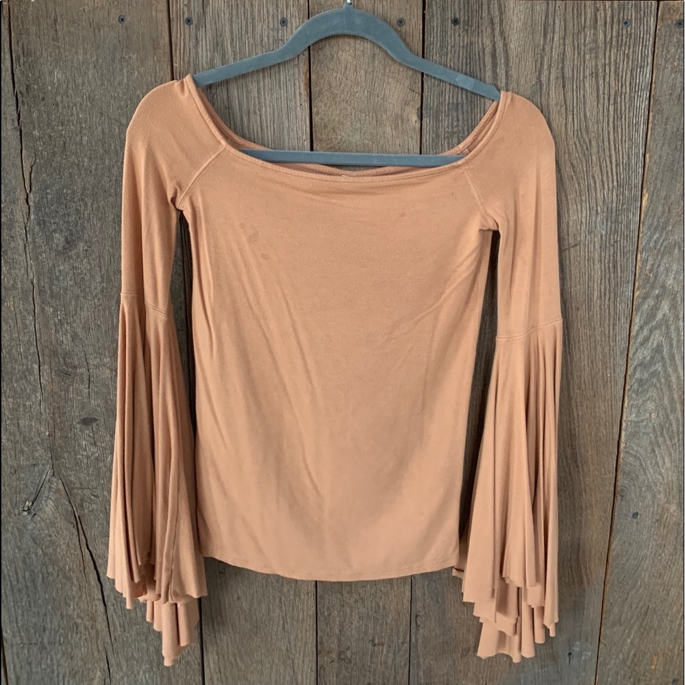 Free People Bell Sleeve Top